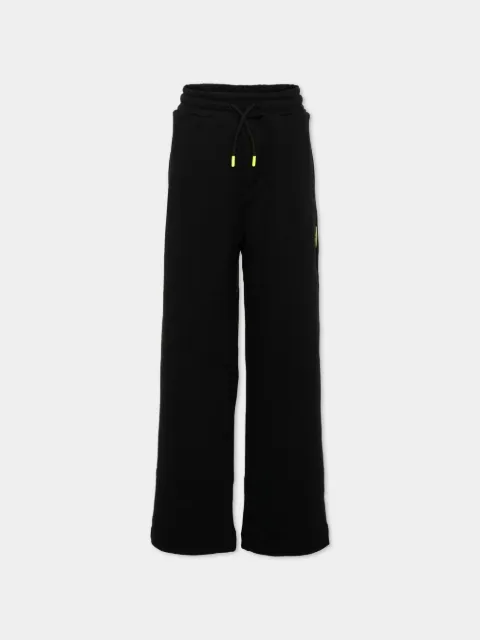 Barrow kids pants con cordones en la pretina y logo estampado