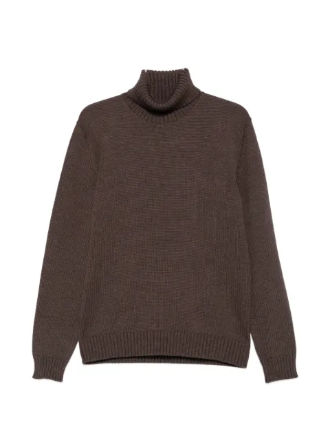 Zanone roll-neck ribbed-trim sweater