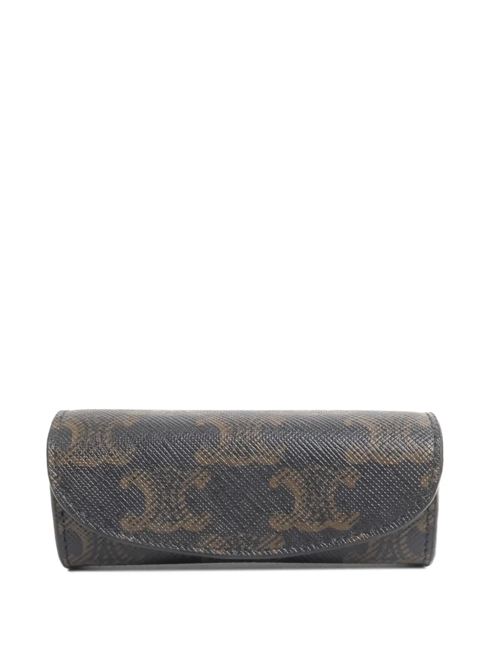 Celine Pre-Owned triomphe-pattern jewelry case - Braun