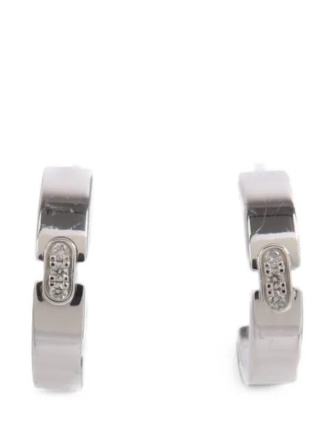 Chaumet diamond hoop earrings