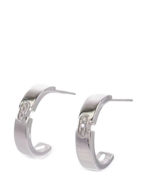 Chaumet diamond hoop earrings