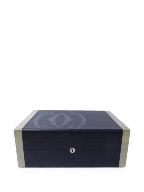 Cartier logo-detail humidor cigar box