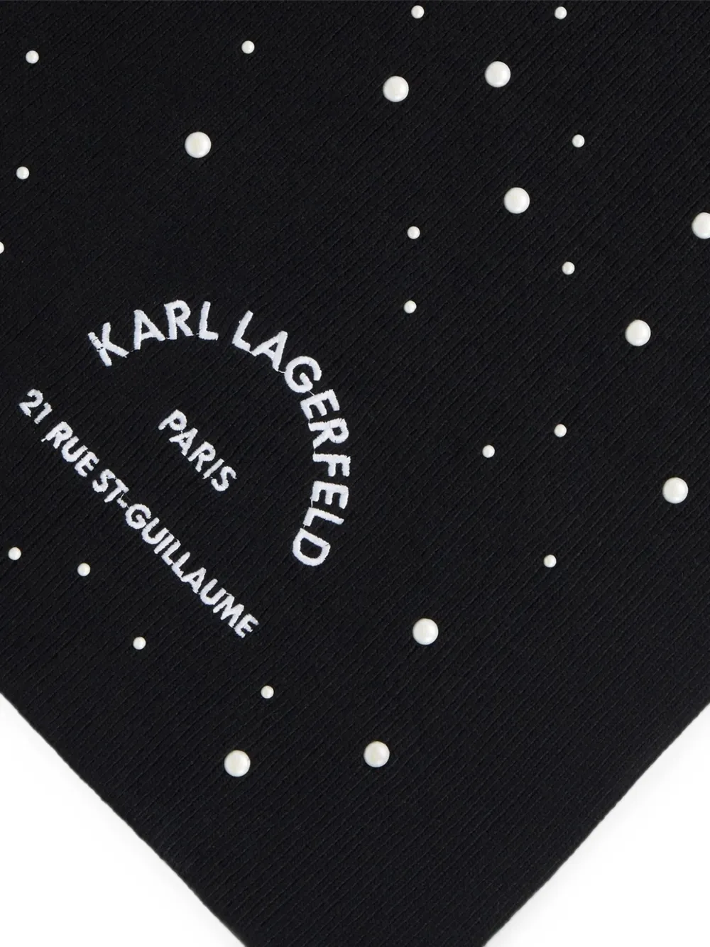 Karl Lagerfeld K Rsg Pearls sjaal Zwart