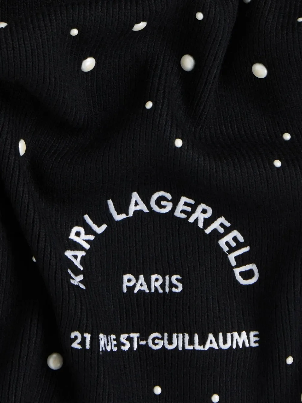 Karl Lagerfeld K Rsg Pearls sjaal Zwart