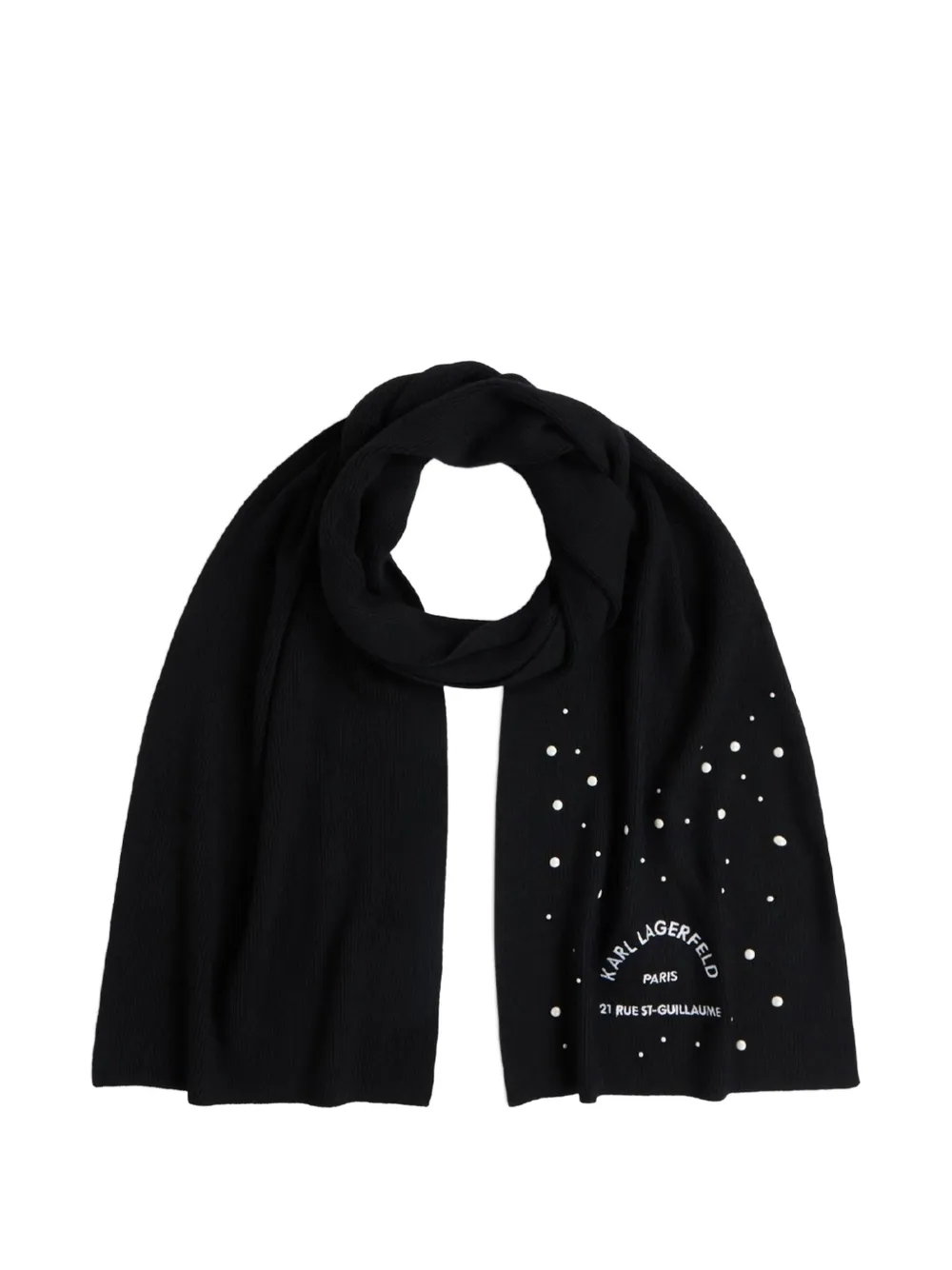 Karl Lagerfeld K Rsg Pearls sjaal Zwart