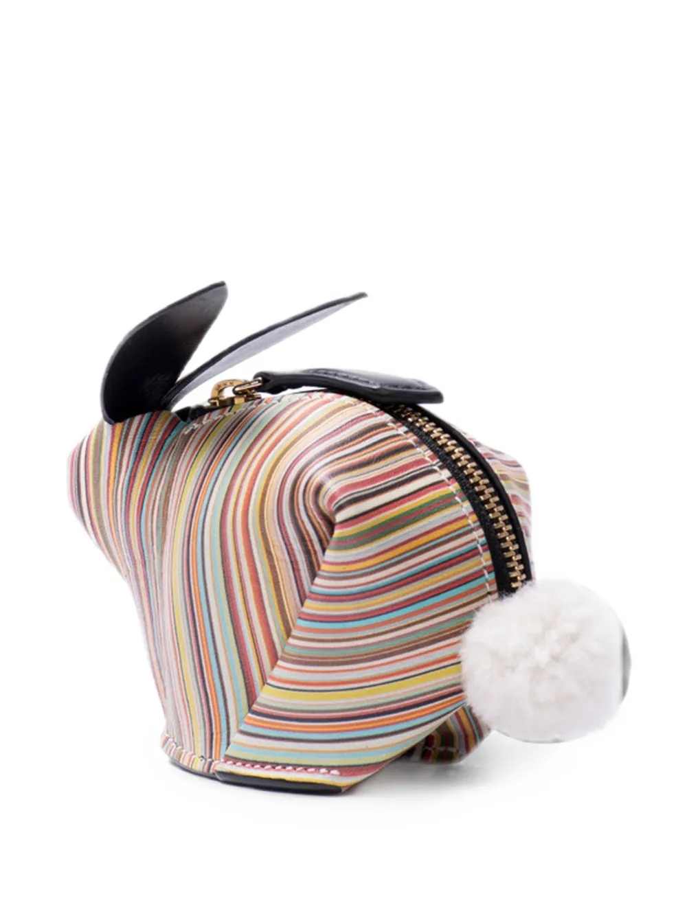 Paul Smith Gestreepte buidel met konijn Beige