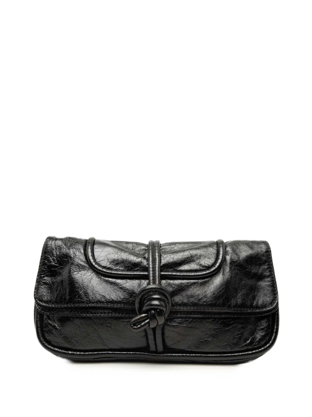 Loewe Pre-Owned 2008 Crinkled Calfskin Folded clutch bag - Black