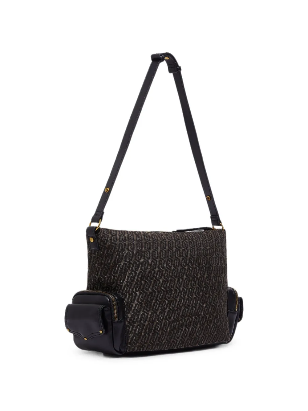LIU JO Medium schoudertas met monogram Bruin