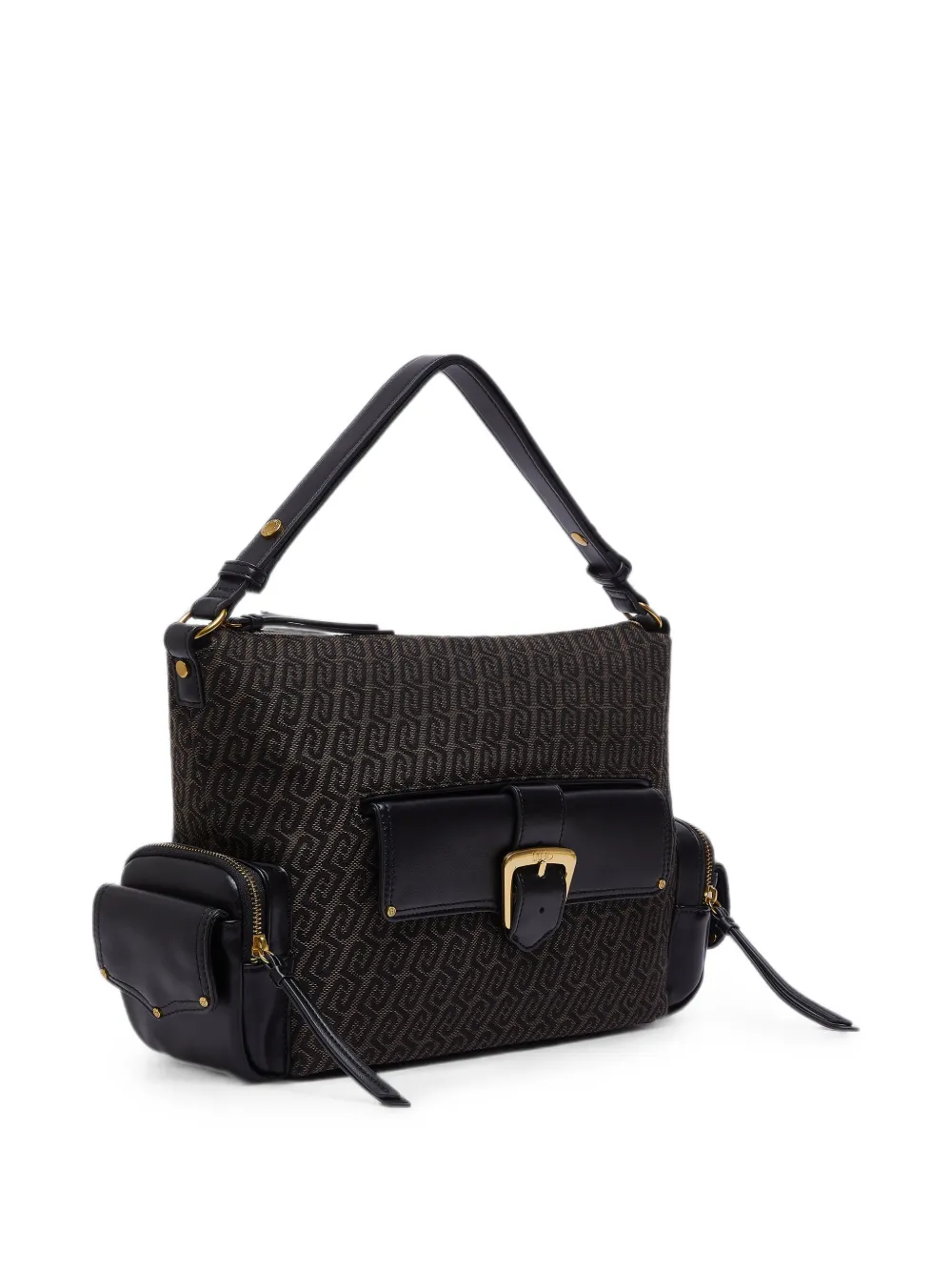 LIU JO Medium schoudertas met monogram Bruin