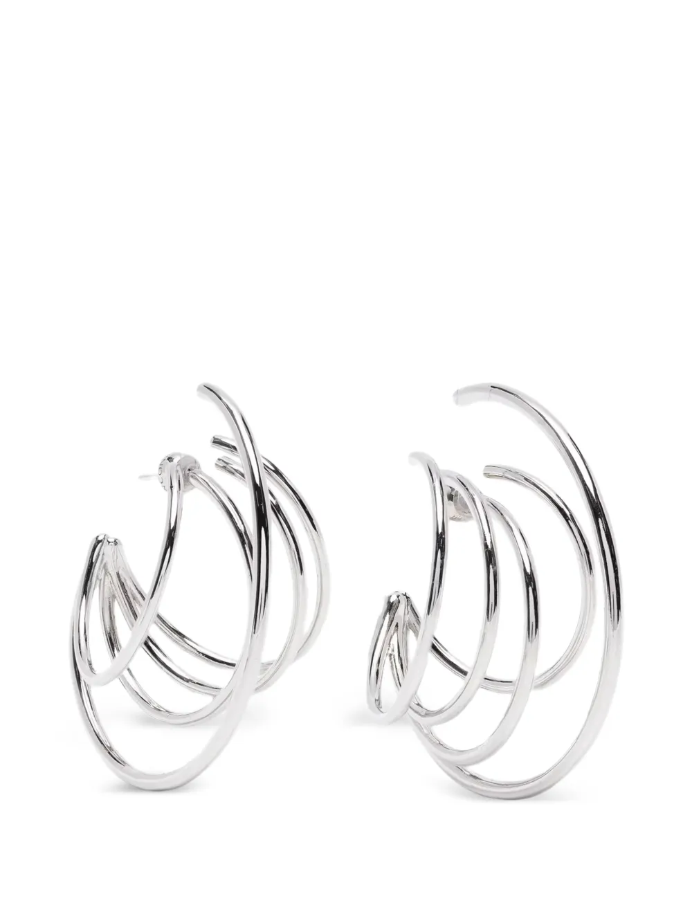 Panconesi large Orbit hoop earrings - Argento