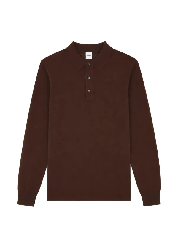 ASPESI Long-sleeve Sweater in Brown