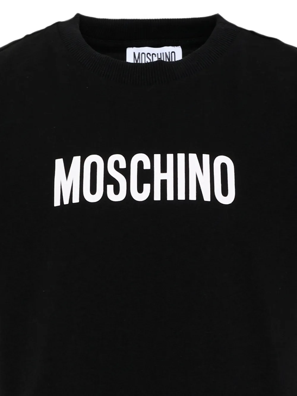 Moschino Kids T-shirt met logoprint Zwart