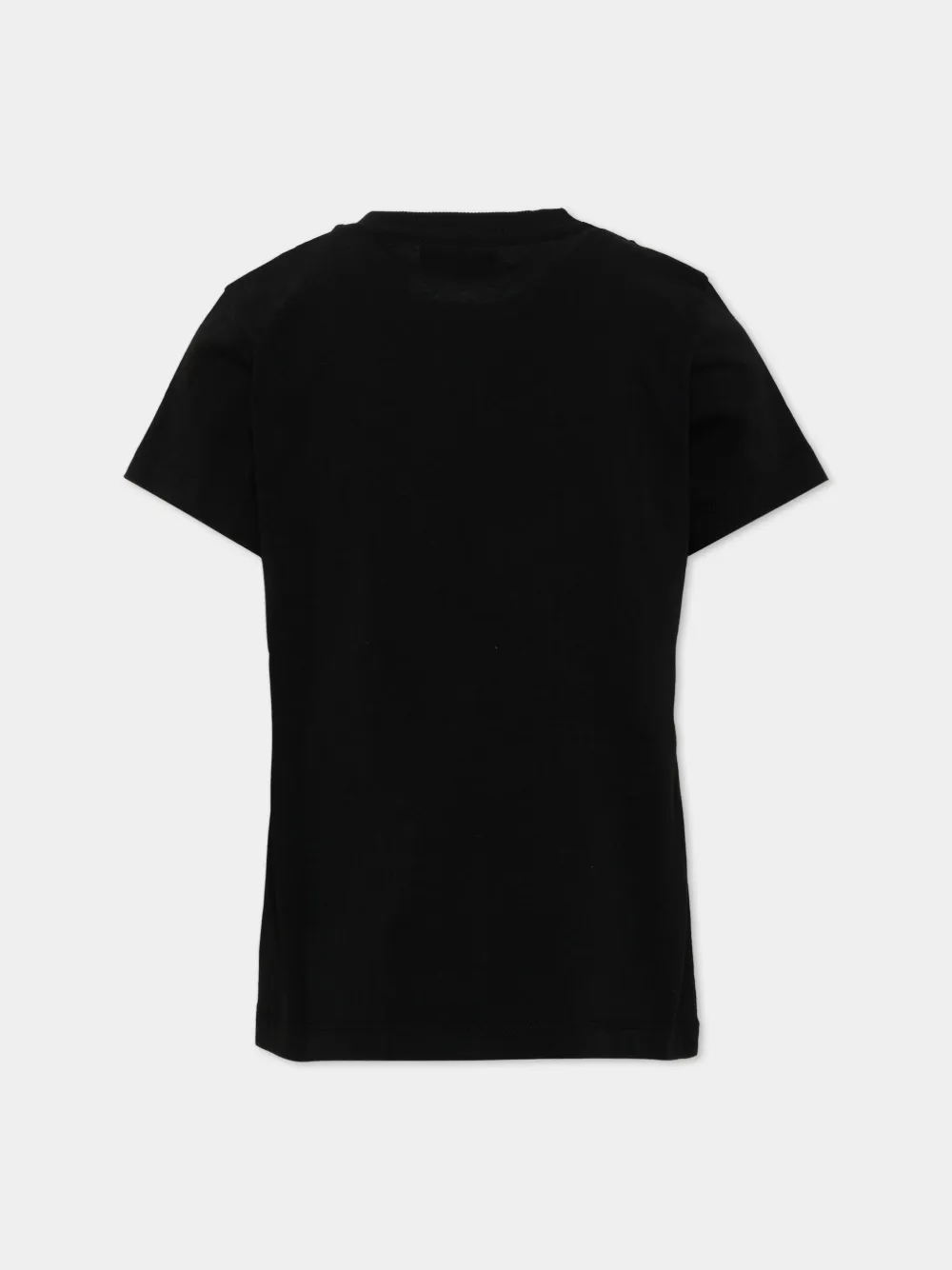 Moschino Kids T-shirt met logoprint Zwart