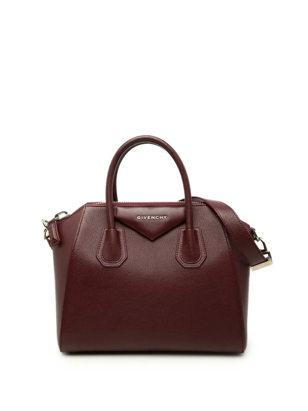 Pre-owned Givenchy 2014 Small Sugar Goatskin Antigona Satchel In Red
