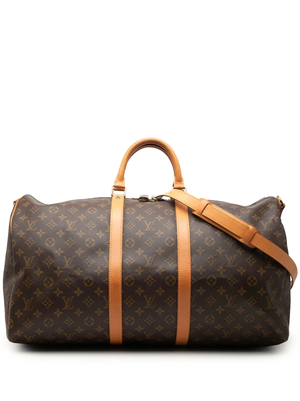 Louis Vuitton Pre-Owned 1993 Monogram Keepall Bandouliere 55 travel bag - Braun