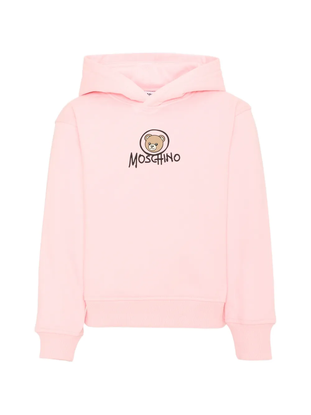 Moschino Kids logo-print hoodie - Rosa
