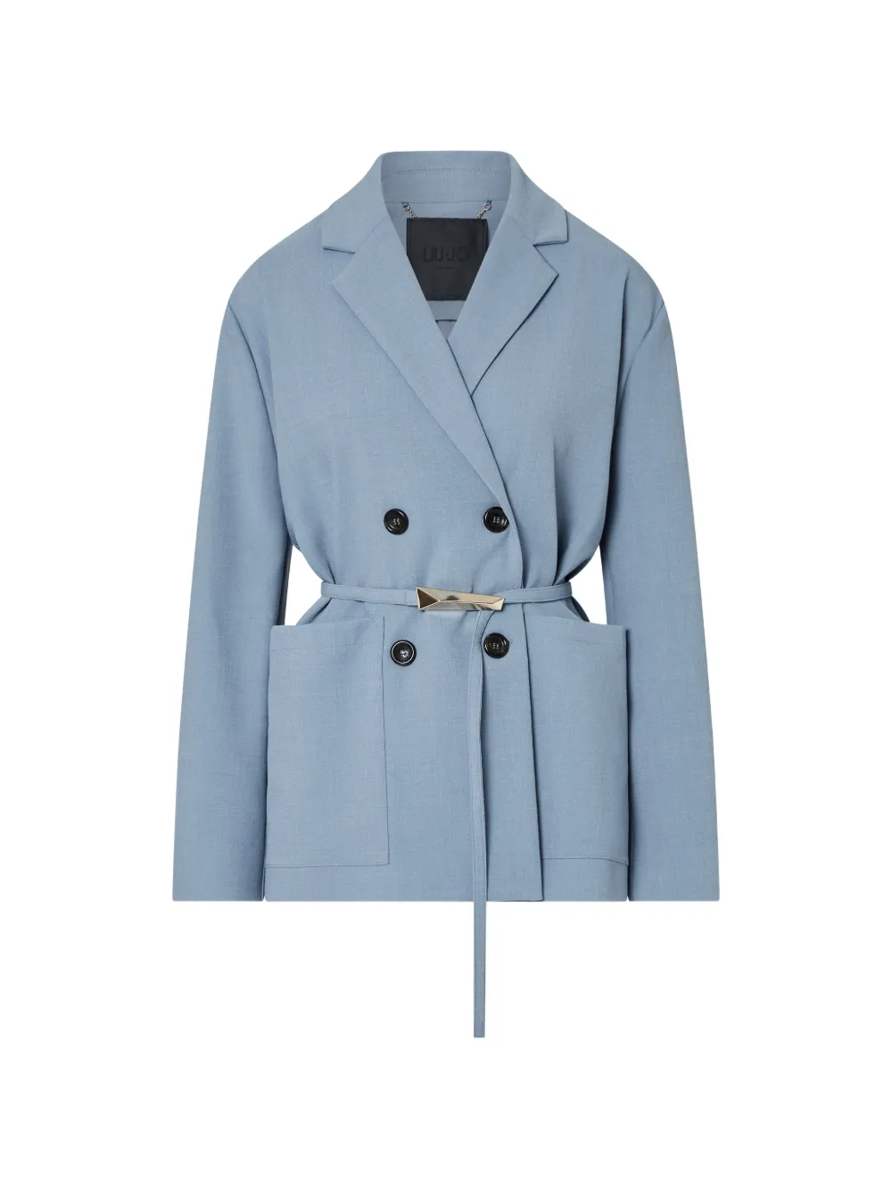 LIU JO unstructured mélange jacket - Blau