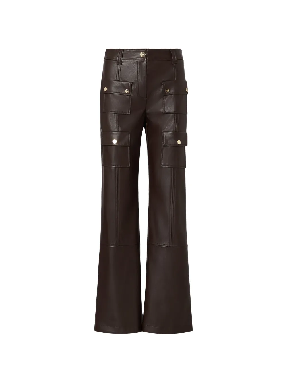 LIU JO coated fabric trousers - Marrone