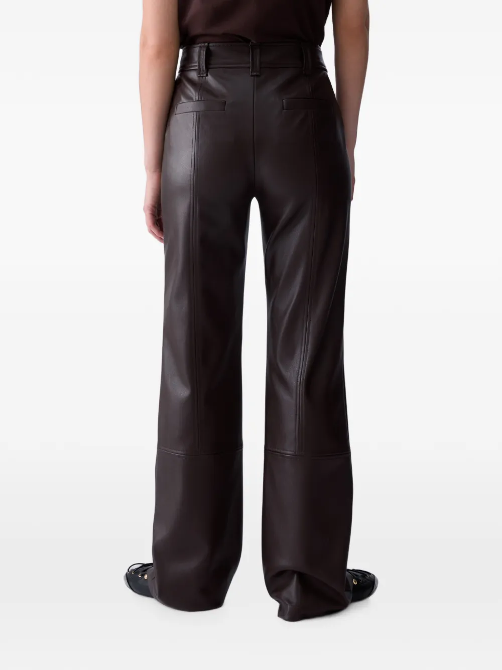 LIU JO Gecoate stoffen broek Bruin