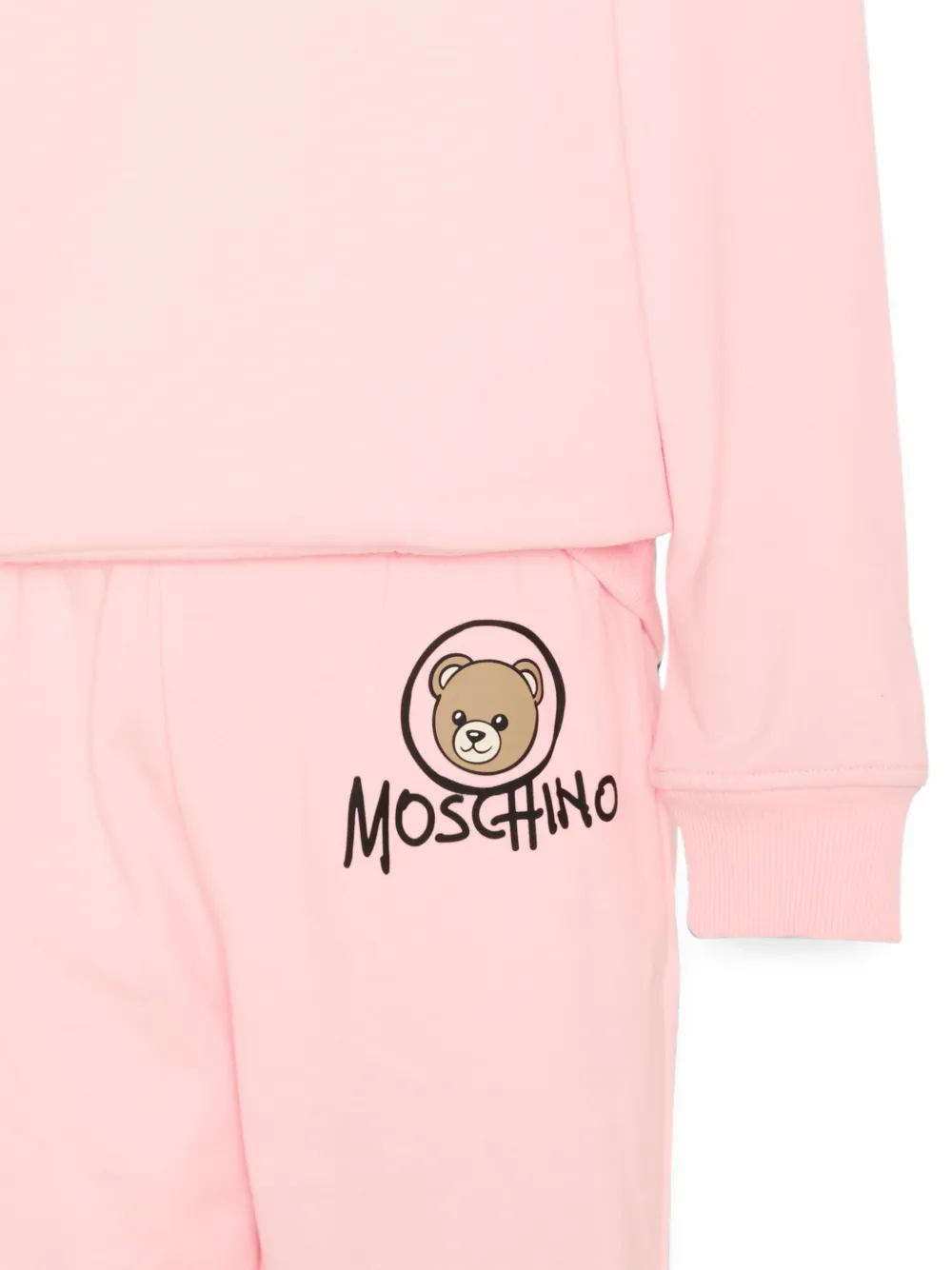 Moschino Kids Trainingspak met teddybeerprint Roze