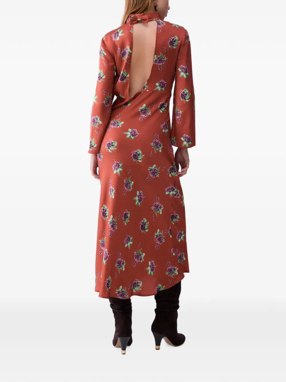 LIU JO Midi-jurk met bloemenprint Oranje