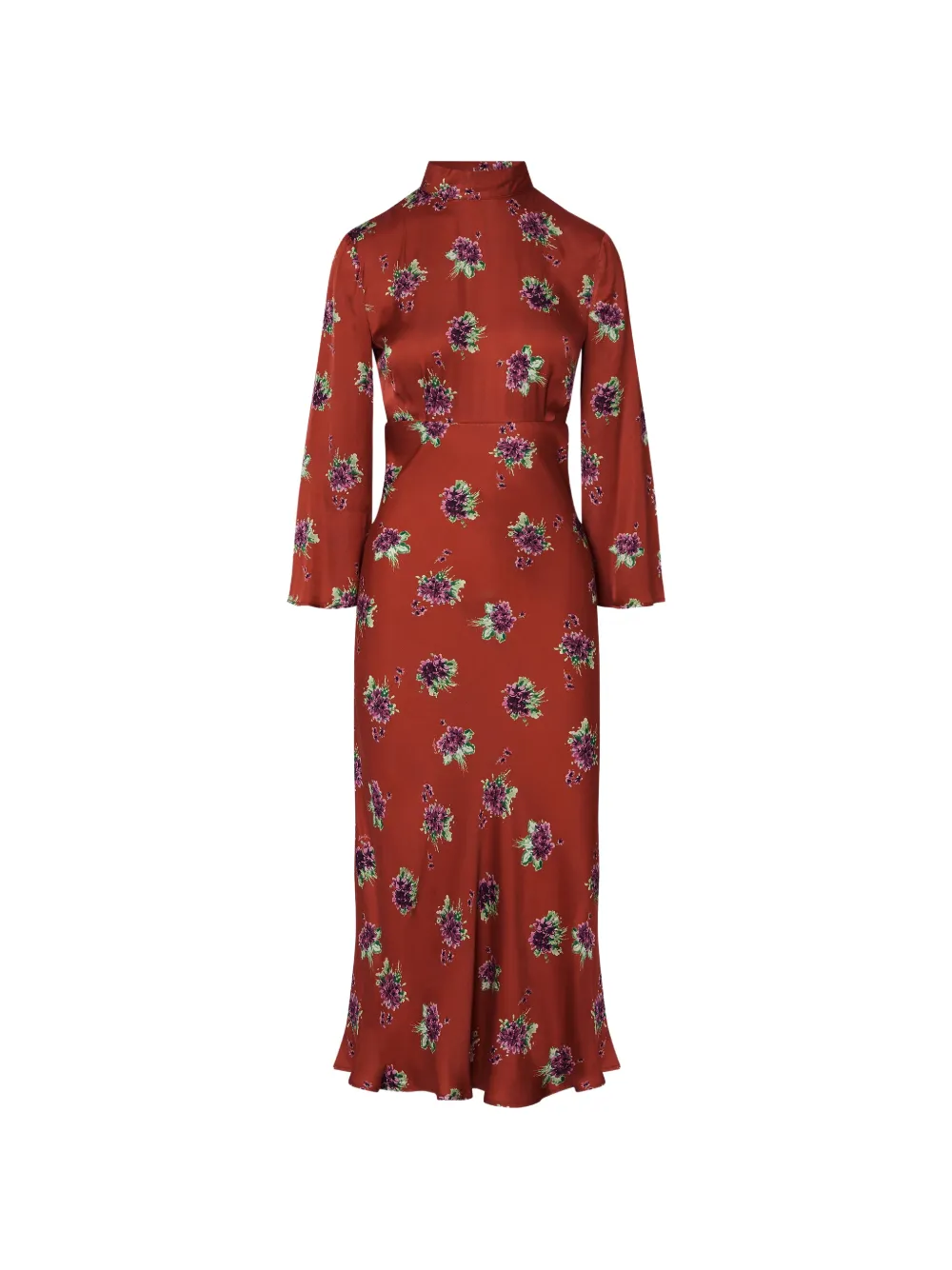 LIU JO floral midi dress - Orange