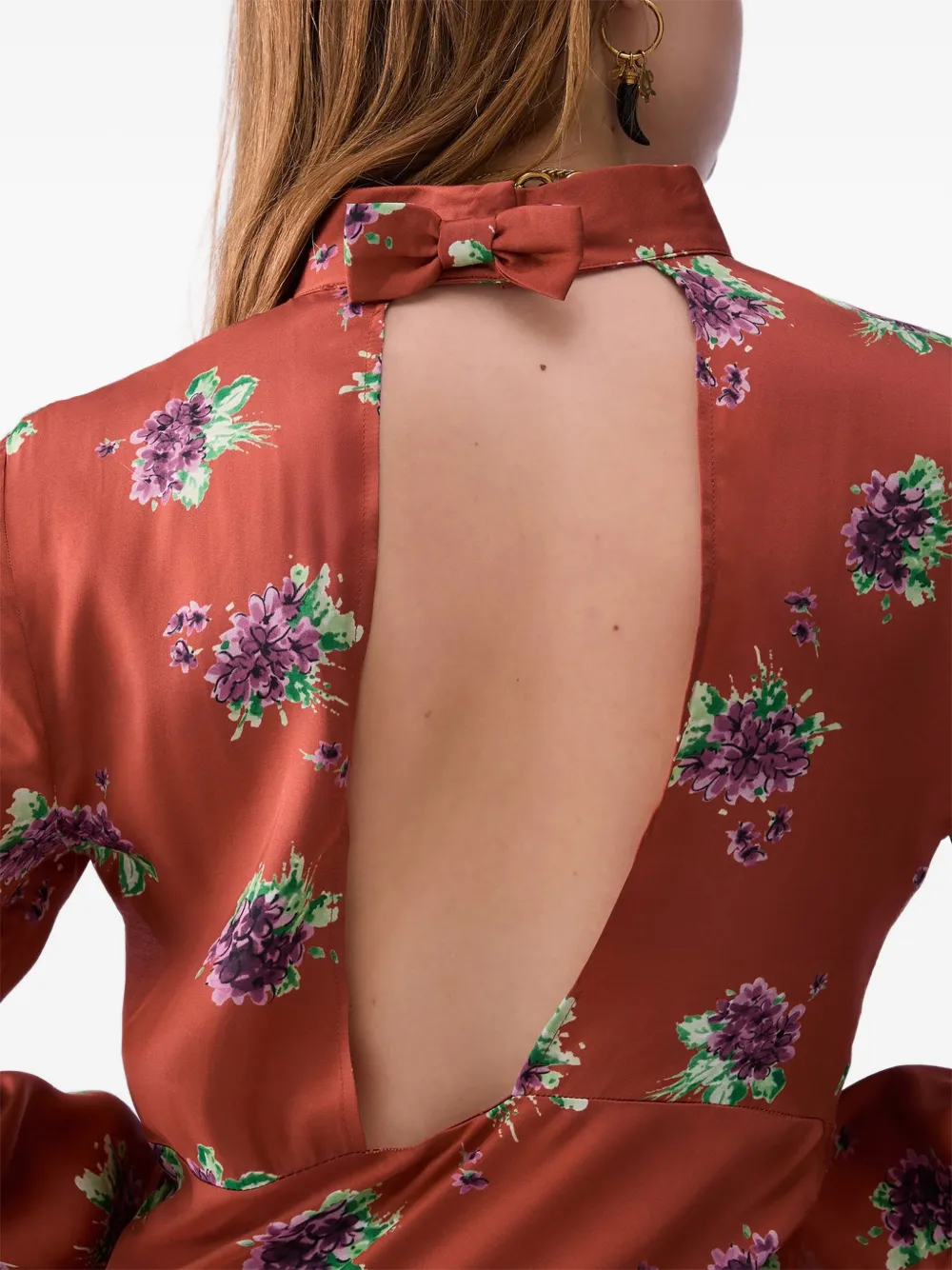 LIU JO Midi-jurk met bloemenprint Oranje