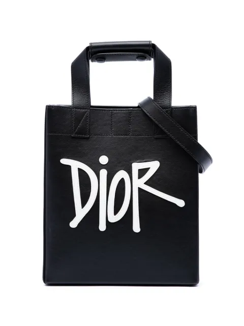 Christian Dior Pre-Owned 2021 Stussy Small Logo Applique Tote satchel