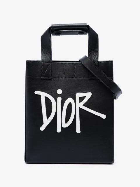Christian Dior Pre-Owned 2021 Stussy Small Logo Applique Tote satchel