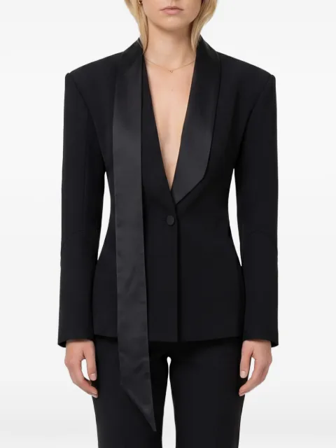 The Attico black tuxedo jacket