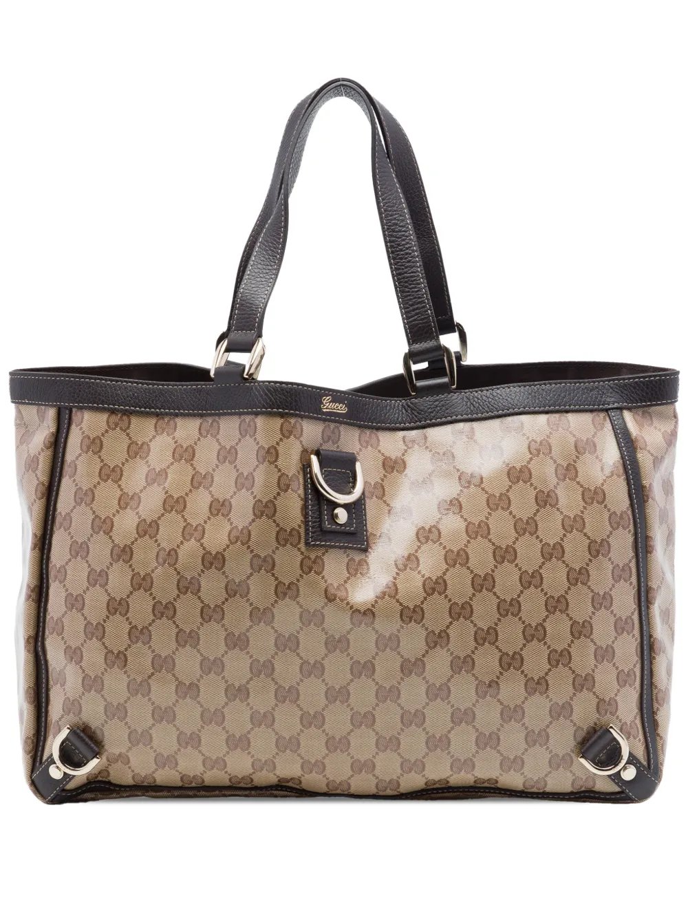 Gucci Pre-Owned 2016-2026 GG Crystal Abbey D Ring tote bag - Neutrals