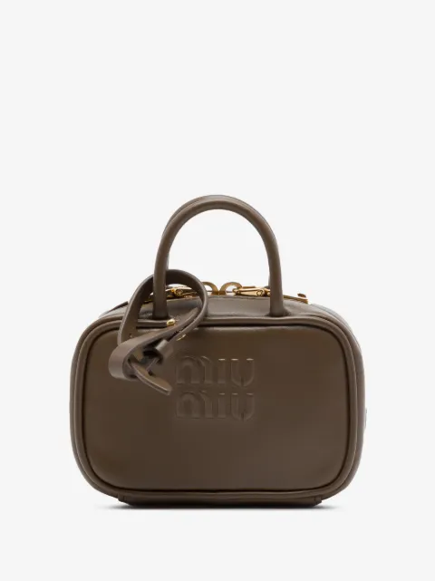Miu Miu Pre-Owned 2010-2026 Micro Calfskin Softy Beau Bag satchel
