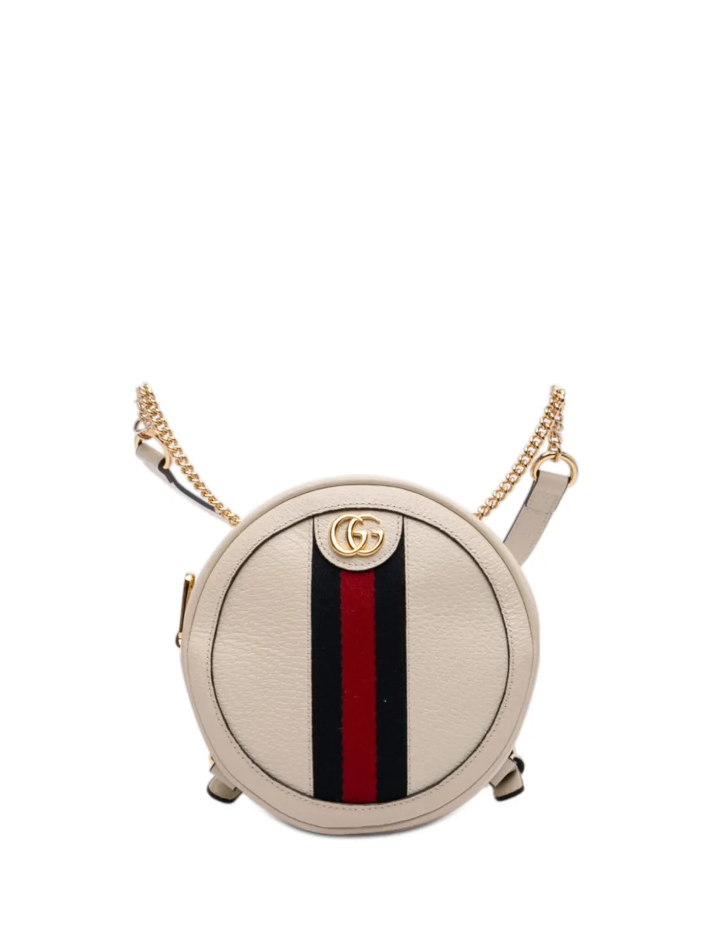 Gucci Pre-Owned 2000-2015 Mini Leather Round Ophidia backpack - White