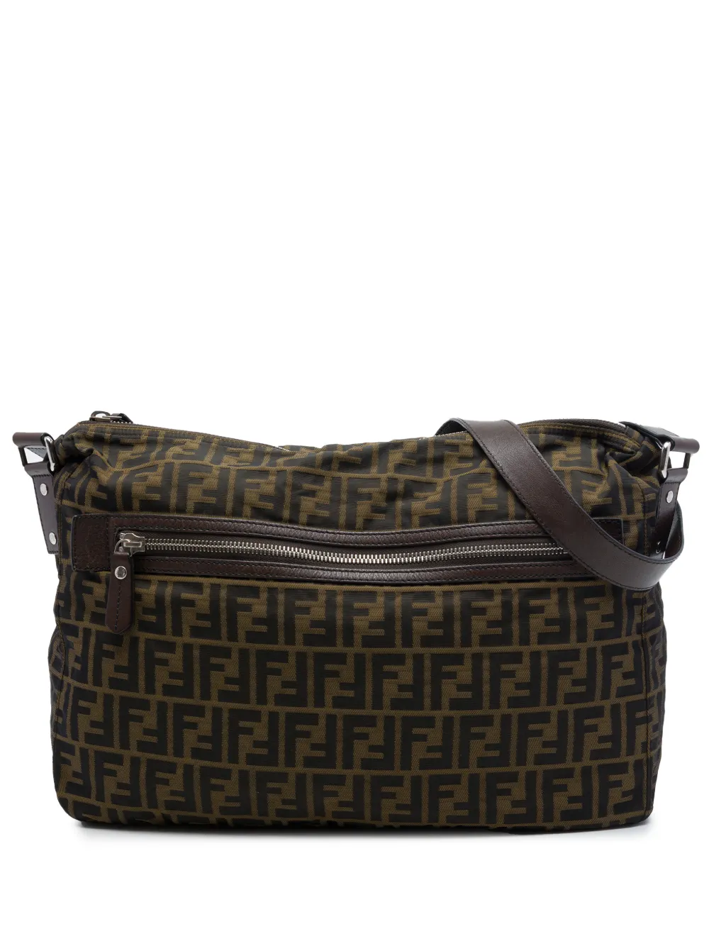 Fendi Pre-Owned 2010-2026 Zucca Canvas crossbody bag - Braun