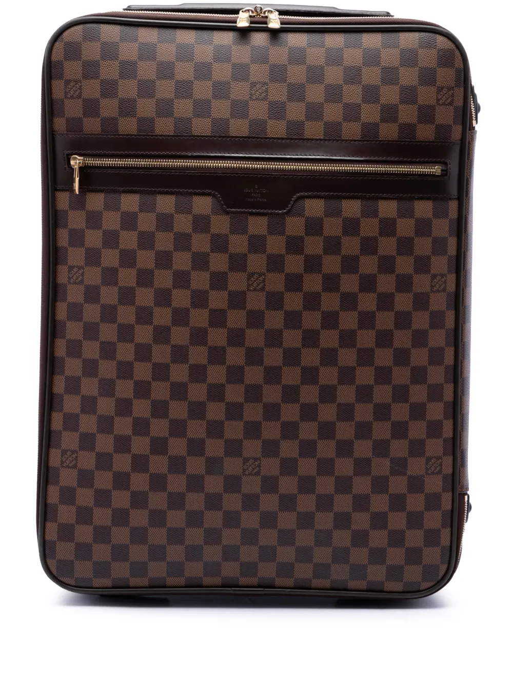 Louis Vuitton Pre-Owned 2010 Damier Ebene Pegase 55 travel bag - Brown