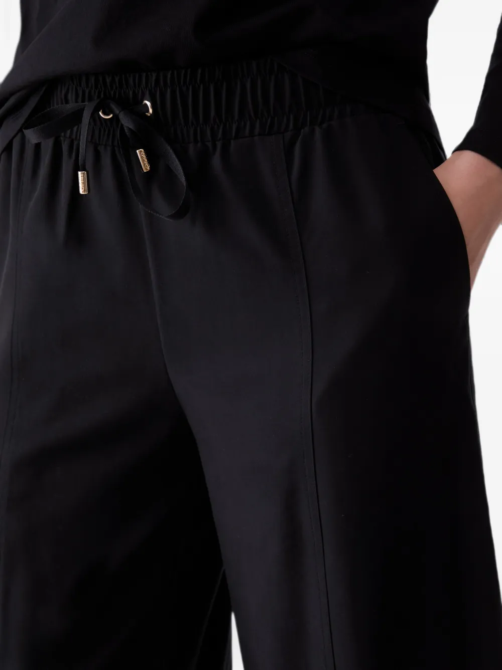 LIU JO Broek met wijde pijpen Zwart