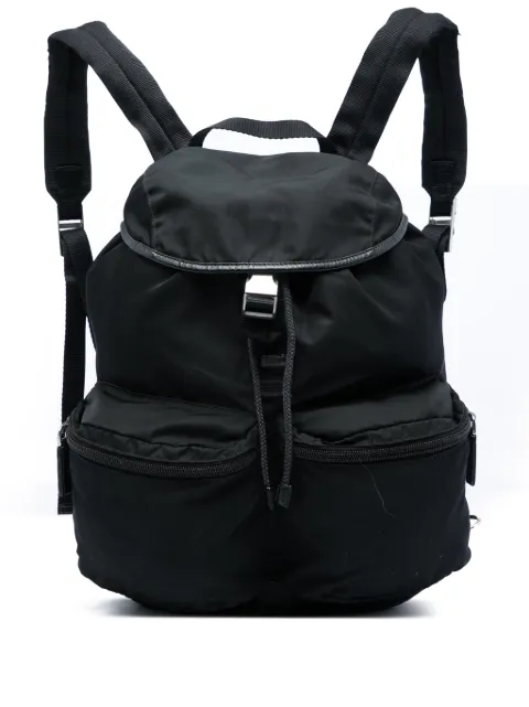 Prada Pre-Owned 2013-2026 Saffiano Trimmed Tessuto backpack