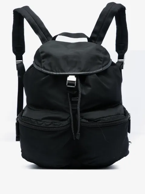 Prada Pre-Owned 2013-2026 Saffiano Trimmed Tessuto backpack
