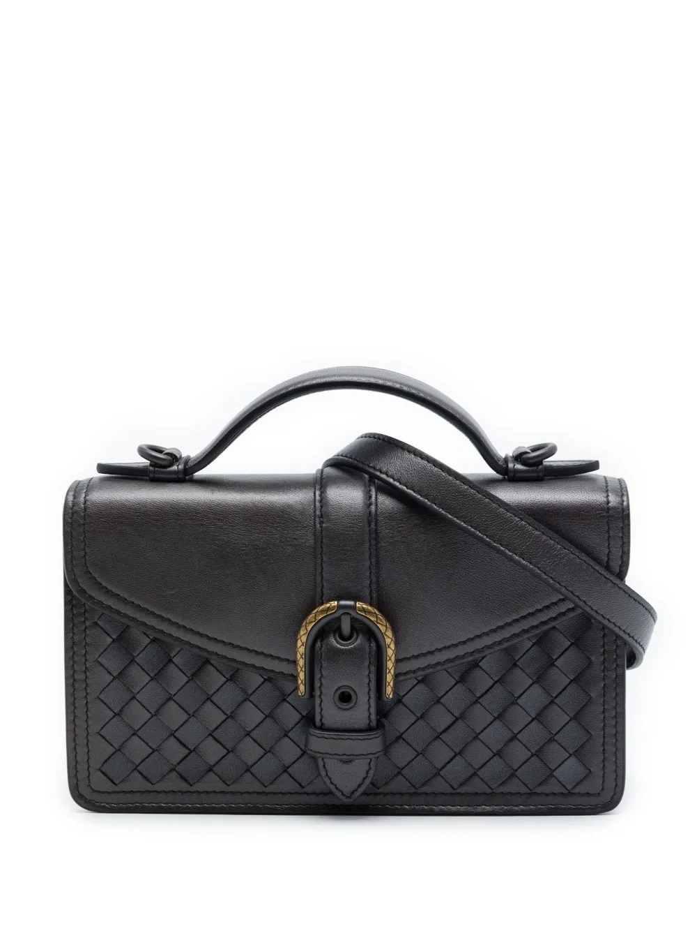 Bottega Veneta Pre-Owned 2012-2026 Nappa Intrecciato satchel - Brown
