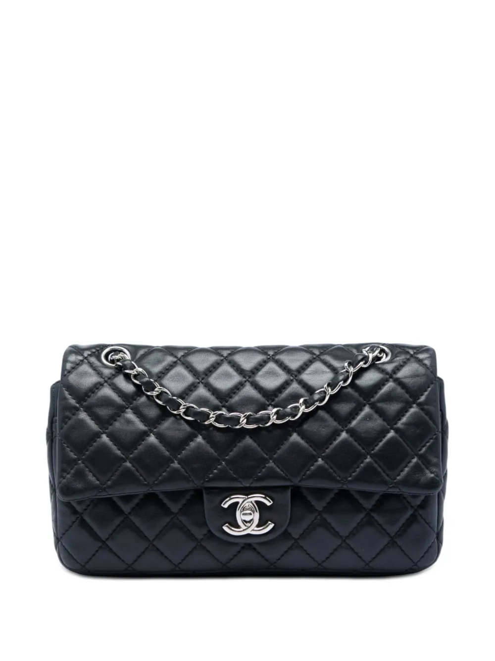 CHANEL Pre-Owned 2008-2009 Medium Classic Lambskin Double Flap shoulder bag - Nero