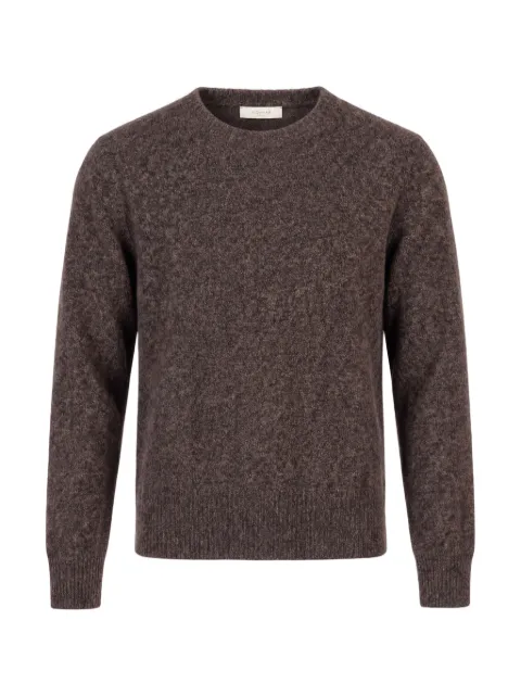 slowear crew-neck flecked sweater