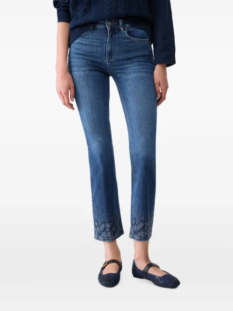 LIU JO bootcut jeans with rhinestones