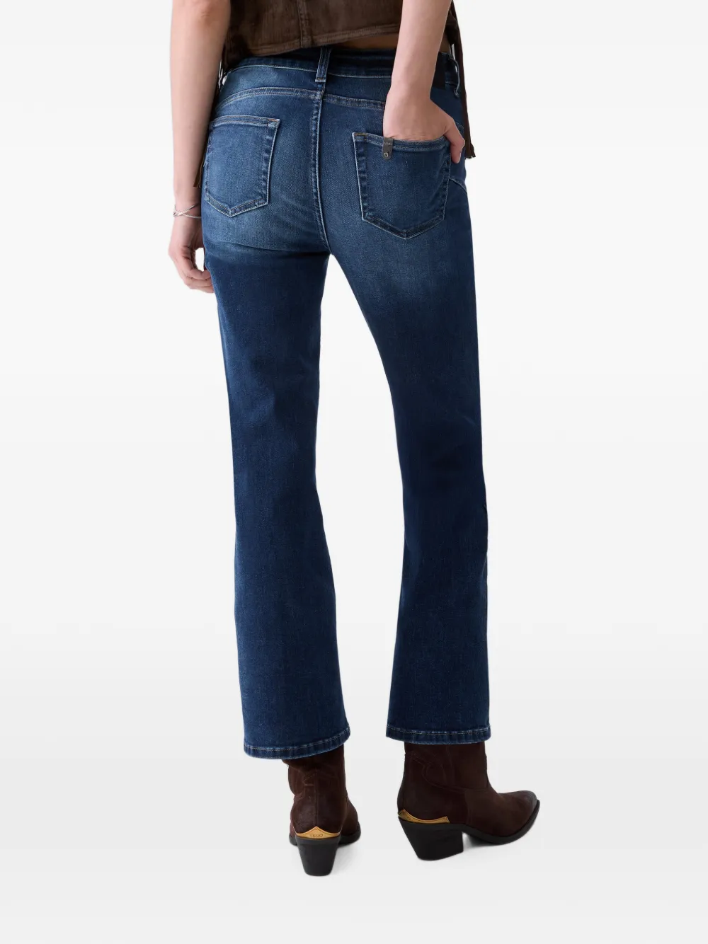 LIU JO Bootcut jeans met sierknopen Blauw
