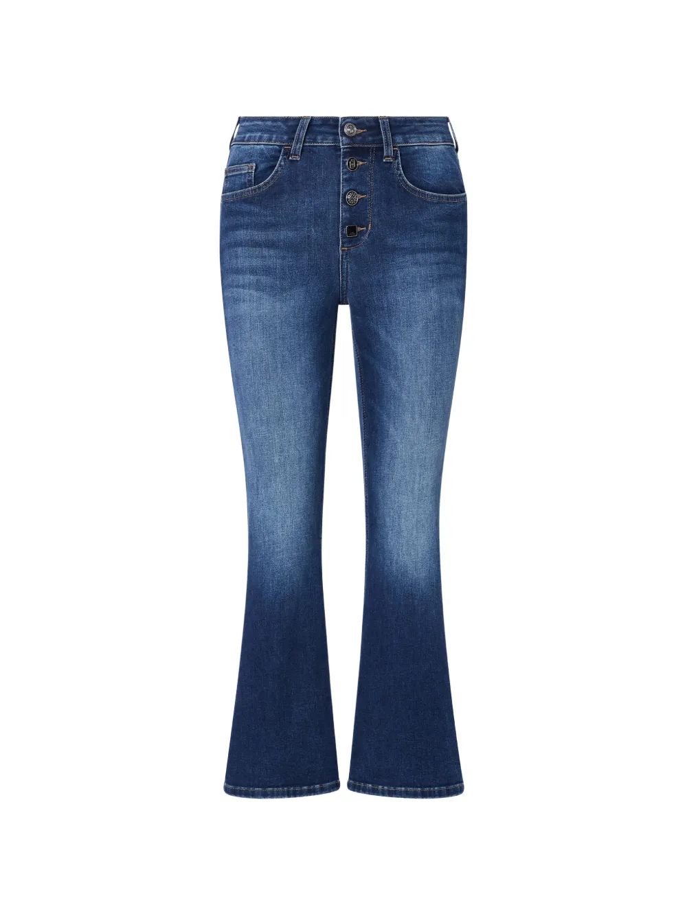 LIU JO bootcut jeans with jewel buttons - Blau