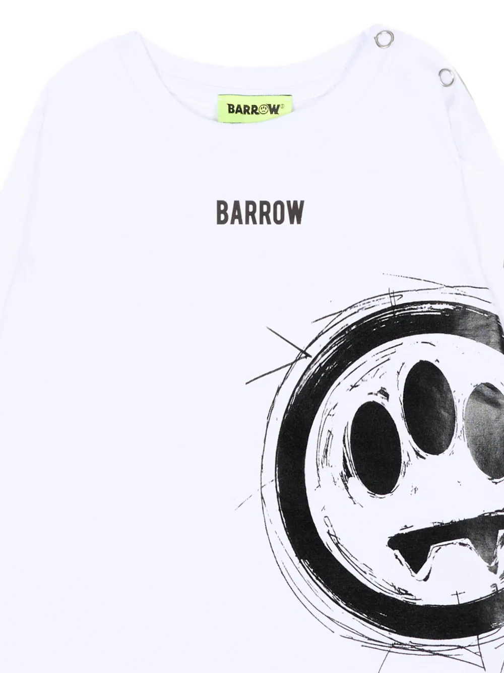 Barrow kids T-shirt met lange mouwen en logo-print Wit