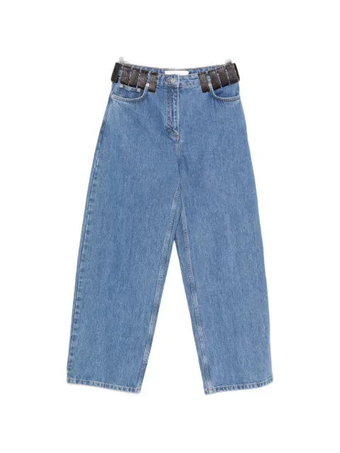 IRO Archies leather-trim jeans
