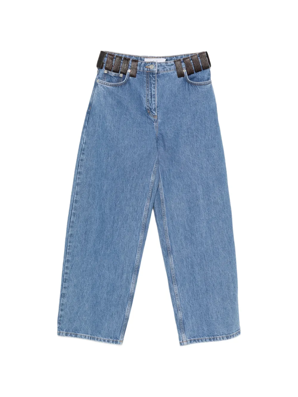 IRO Archies leather-trim jeans | Blue | Image 1