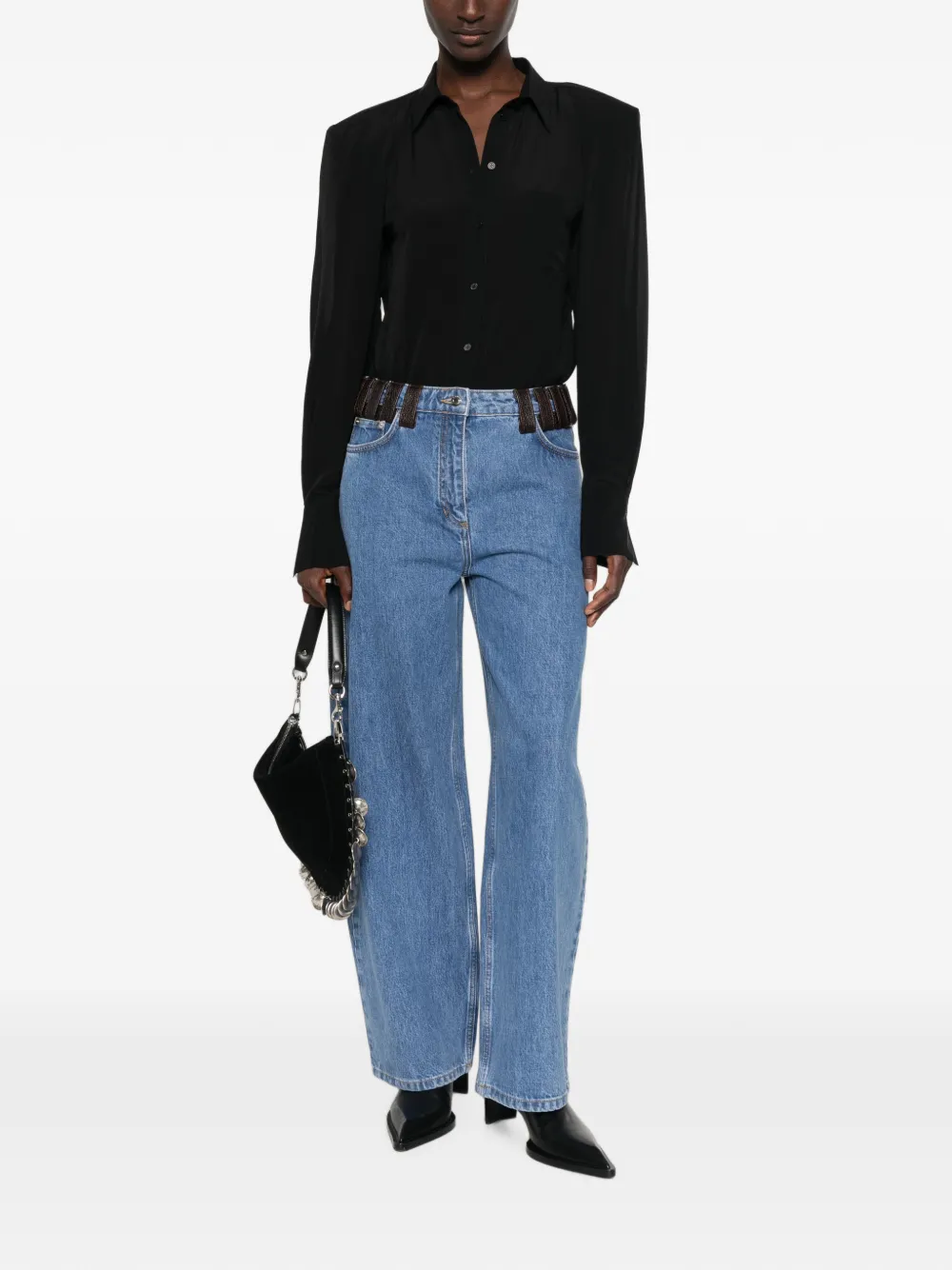 IRO Foxia blouse met knopen Zwart