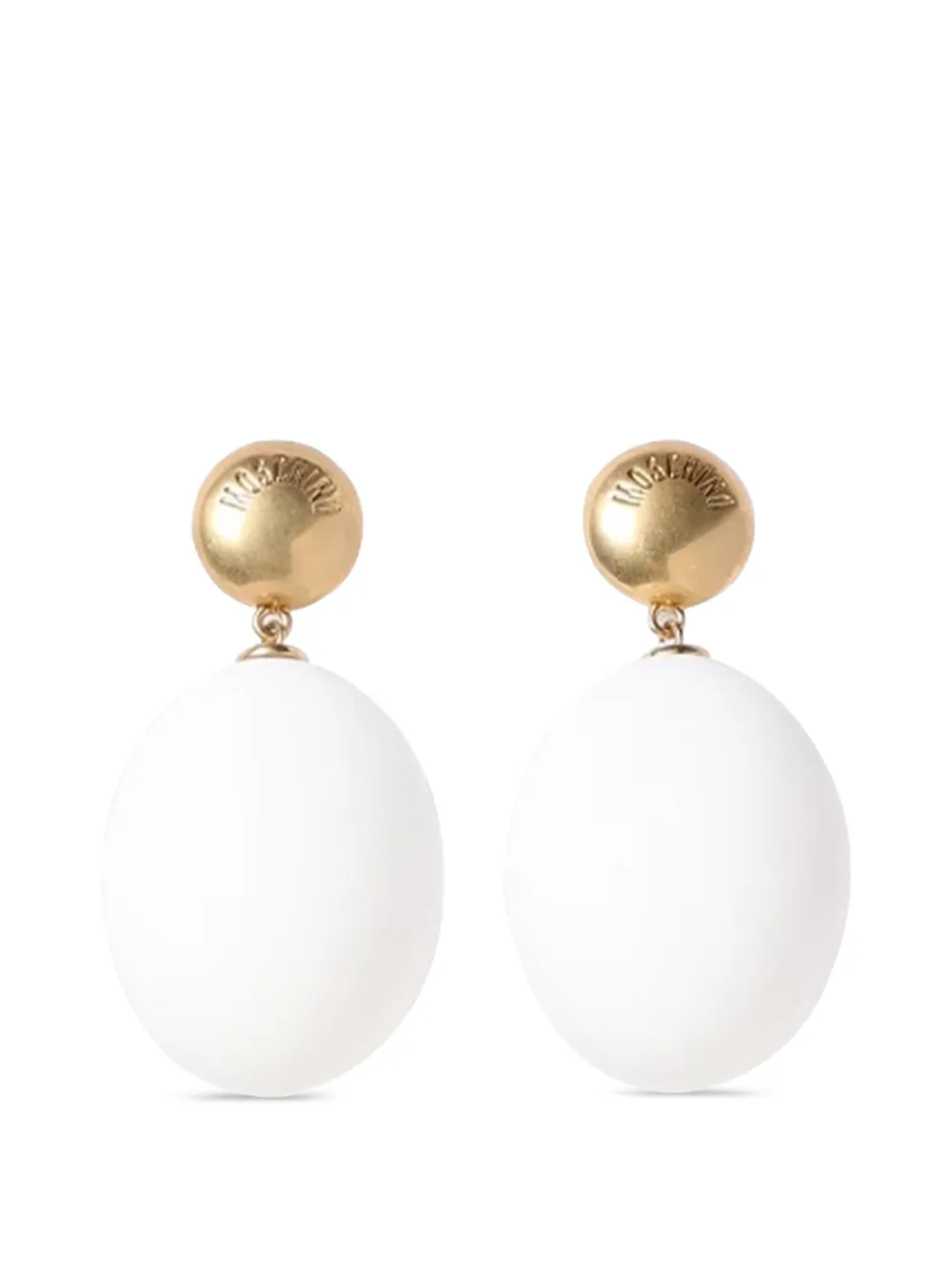 Moschino Uova oval earrings