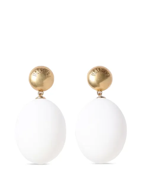 Moschino Uova oval earrings